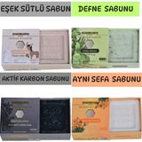 Hmd Bitkisel Kozmetik Eşek Sütlü-Defne-Aktif Karbon-Aynı Sefa 125 Gr X 4 Bitkisel Sabun