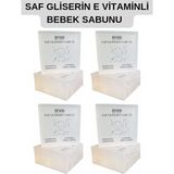 Hmd Bitkisel Kozmetik Glow Saf Gliserin Baby Bebek Sabunu x 4 Ad. E Vitaminli Nemlendirici,temizleyici %100 Doğal Bitkisel Şeffaf
