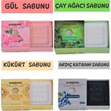 Hmd Bitkisel Kozmetik Gül,Ardıç Katranı,Çay Ağacı,Kükürt Sabunları 4 Ad X 125 Doğal Sabun