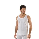 Hmd%100 Pamuk 6'lı Erkek Beyaz Suprem Askılı Atlet, 2XL