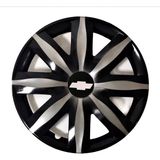 HMNL Chevrolet chevrolet Rezzo 15'' Inç Gri - Siyah 4lü Set Jant Kapağı Çelik Jant Görünümlü