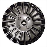 HMNL Chevrolet Evanda 15'' Inç Gri - Siyah 4'lü Set Jant Kapağı Çelik Jant Görünümlü