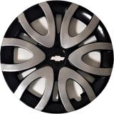 HMNL Chevrolet Metro 15'' Inç Gri - Siyah 4lü Set Jant Kapağı Çelik Jant Görünümlü