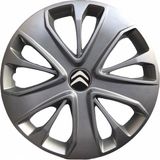 Hmnl Citroen C-Elysee 15'' Inç Gri 4'lü Set Jant Kapağı Çelik Jant Görünümlü