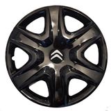 HMNL citroen C-Elysee 15'' Inç Piano Black Renk 4lü Set Jant Kapağı Çelik Jant Görünümlü