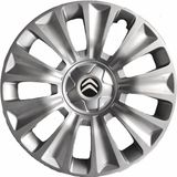 Hmnl Citroen C6 15'' Inç Gri 4'lü Set Jant Kapağı Çelik Jant Görünümlü