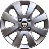 Hmnl Dacia Lodgy 15'' Inç Gri 4'lü Set Jant Kapağı Çelik Görünümlü
