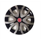 HMNL Fiat Brava 15'' Inç Gri - Siyah Kapağı 4'lü Çelik Jant Görünümlü