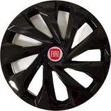 HMNL Fiat Egea 14'' Inç Piano Black Kapağı 4'lü Çelik Jant Görünümlü