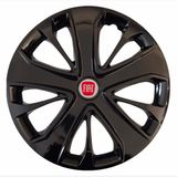 HMNL Fiat Fiorino 15'' Inç Piano Black Kapağı 4'lü Çelik Jant Görünümlü