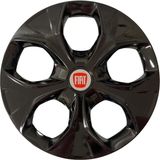 HMNL Fiat Idea 15'' Inç Piano Black Kapağı 4'lü Çelik Jant Görünümlü