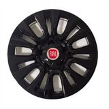 HMNL Fiat Linea 15'' Inç Piano Black Kapağı 4'lü Çelik Jant Görünümlü