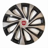 HMNL Fiat Panda 15'' Inç Gri - Siyah Kapağı 4'lü Çelik Jant Görünümlü