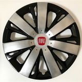 HMNL Fiat Uno 15'' Inç Gri - Siyah Kapağı 4'lü Çelik Jant Görünümlü