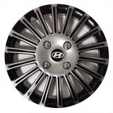 Hmnl Hyundai Genesis 15'' Inç Gri - Siyah 4'lü Set Jant Kapağı Çelik Jant Görünümlü