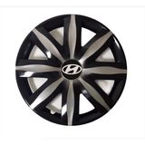 Hmnl Hyundai I20 14'' Inç Gri - Siyah 4'lü Set Jant Kapağı Çelik Jant Görünümlü
