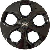 Hmnl Hyundai I20 14'' Inç Piano Black 4'lü Set Jant Kapağı Çelik Jant Görünümlü