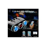 HMNL IŞIKLI Araç Çakmaklık Çoğaltıcı 3'lü çakmak soketi 12V-24V 10A Usb Araba Çakmak Soket Çoklayıcı