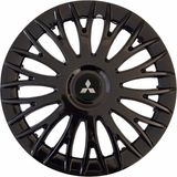 HMNL Mitsubishi 15'' Inç Piano Black 4lü Set Jant Kapağı Çelik Jant Görünümlü