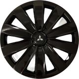 HMNL mitsubishi Lancer Evolution 15'' Inç Piano Black 4lü Set Jant Kapağı Çelik Jant Görünümlü