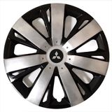 HMNL Mitsubishi Lancer Evolution 16'' Inç Gri - Siyah 4lü Set Jant Kapağı Çelik Jant Görünümlü
