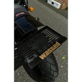 HMNL Motorsiklet WASTED Plakalık SARI KABARTMALI KROM YAZI 1 ADET Motor Plakası