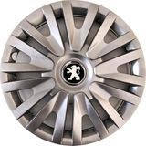 HMNL Peugeot 206 + 13'' Inç Gri 4'lü Set Jant Kapağı Çelik Jant Görünümlü