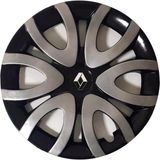 HMNL Renault Kangoo 15'' Inç Gri - Siyah 4'lü Set Jant Kapağı