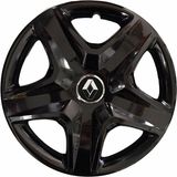 Hmnl Renault Kangoo 15'' Inçpiano Black 4'lü Set Jant Kapağı Çelik Görünümlü