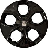 HMNL Seat Marbella 14'' Inç Piano Black 4'lü Set Jant Kapağı Çelik Jant Görünümlü
