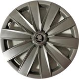 HMNL Skoda Roomster 14'' Inç Gri 4'lü Set Jant Kapağı Çelik Jant Görünümlü