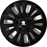 HMNL Skoda Superb 15'' Inç Piano Black 4'lü Set Jant Kapağı Çelik Jant Görünümlü