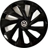 HMNL Volkswagen Golf 14'' Inç Piano Black 4'lü Set Jant Kapağı Çelik Jant Görünümlü