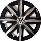 HMNL Volkswagen Jetta 14'' Inç Gri - Siyah 4'lü Set Jant Kapağı Çelik Jant Görünümlü