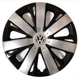 HMNL volkswagen Jetta 16'' Inç Gri - Siyah 4'lü Set Jant Kapağı Çelik Jant Görünümlü