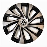 HMNL Volkswagen Polo 14'' Inç Gri - Siyah 4'lü Set Jant Kapağı Çelik Jant Görünümlü