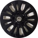 HMNL Volkswagen Touran 15'' Inç Piano Black 4'lü Set Jant Kapağı Çelik Jant Görünümlü