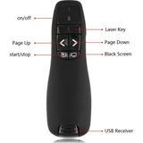 HMO Store Profesyonel Sunum Kumandası Wireless Presenter Laser Pointer + Pil ve Taşıma Kutusu - siyah