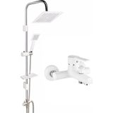 Hms Beyaz Skyline Tepe Duş Seti ve Beyaz Inci Banyo Bataryası