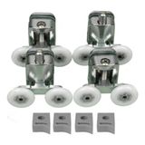 Hms Metal Gövdeli Duşakabin Tekerlek Takımı 2 Alt 2 Üst Teker Rulmanı 24 mm Sağlam ve Dayanıklı