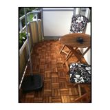 HMS PELET HMS Ahşap Karo Deck & Balkon Bahçe Yer Döşemesi & Çam ağacı 9 Adet 0,81 m2