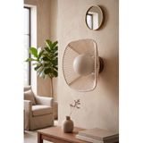 HMY Design Arenia El Yapımı Makrome Duvar Apliği - Bohem Rustik Dekoratif Duvar Lambası - E27 Duy - Modern İç Mekan Aydınlatması - Salon, Yatak Odası, Koridor ve Kafe İçin