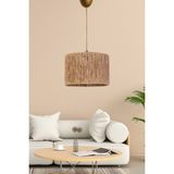 HMY Design Roue Handmade Tekli Sarkıt Avize Hasır - 1 - Natural