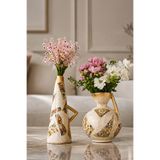 Hmydesign Festin 2'li Handmade Dekoratif Seramik Vazo