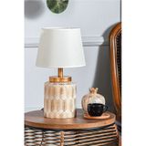 Hmydesign Grande Seramik Abajur Krem Gold