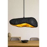 Hmydesign Handmade Wabi Sabi Karbon Beton Avize- Black Korvex