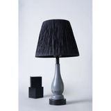 Hmydesign Palmıer Handmade Ahşap Abajur Gri-Siyah
