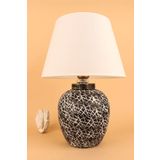 Hmydesign Rapide Handmade Seramik Abajur Siyah Beyaz