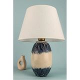Hmydesign Reflechi Handmade Seramik Abajur Lacivert-Krem
