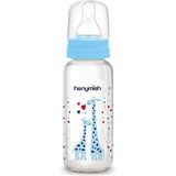 HN - 400 HANYMİSH CAM BİBERON 240 CC - Açık Mavi - 240 ml
